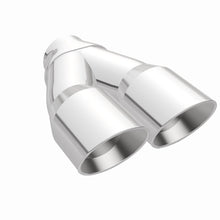 Load image into Gallery viewer, MagnaFlow Double Wall 3in Dual Round Polished Tip 2.25in Inlet - DTX Performance