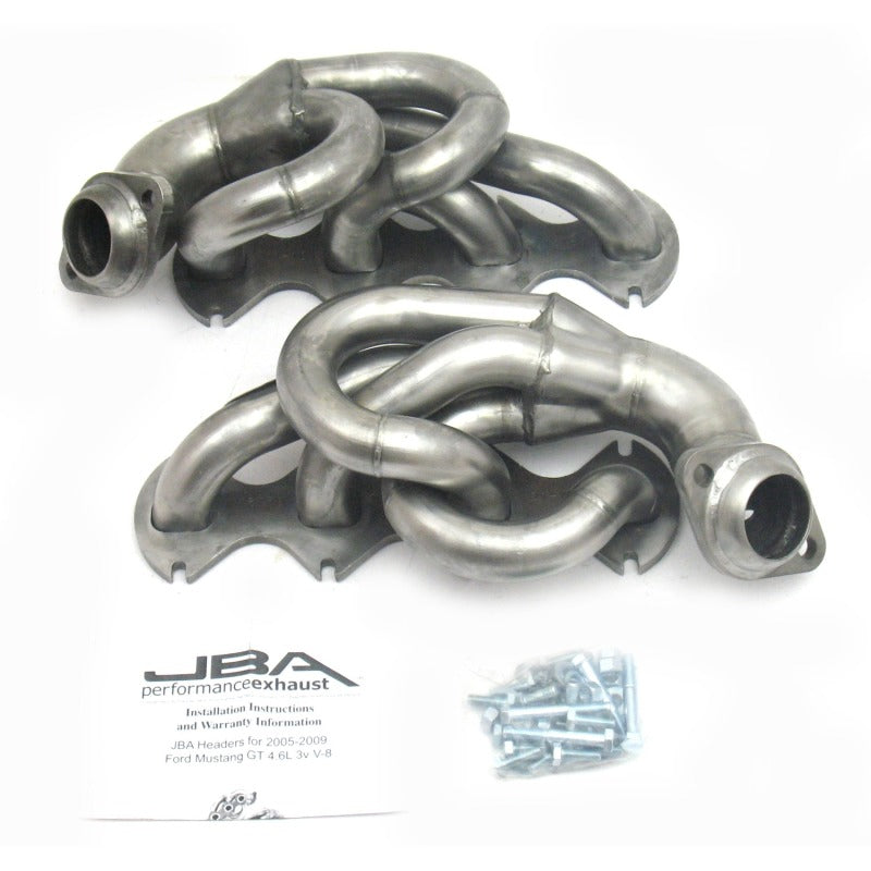 JBA 05-10 Ford Mustang 4.6L 3V 1-5/8in Primary Raw 409SS Cat4Ward Header - DTX Performance