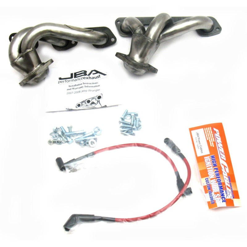 JBA 07-11 Jeep 3.8L V6 1-1/2in Primary Raw 409SS Cat4Ward Header - DTX Performance