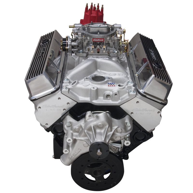 Edelbrock Crate Engine Edelbrock 9 0 1 Performer E-Tec w/ Long Water Pump As Cast - DTX Performance