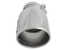 Load image into Gallery viewer, aFe MACH Force-XP 304 SS Right Side Single Wall Polished Exhaust Tip 4in Inlet x 6in Outlet x 12in L - DTX Performance