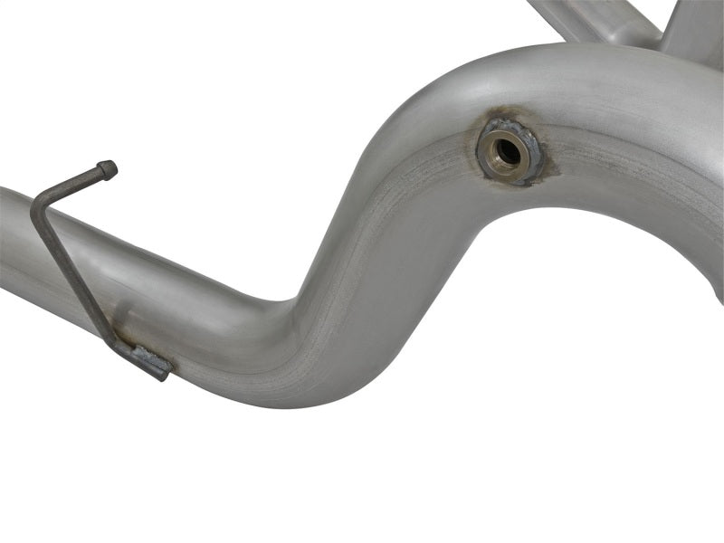 aFe LARGE Bore HD 4in Dual DPF-Back SS Exhaust w/Black Tip 16-17 GM Diesel Truck V8-6.6L (td) LML - DTX Performance