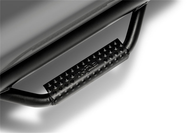 N-Fab Nerf Step 02-08 Dodge Ram 1500/2500/3500 Quad Cab 6.4ft Bed - Tex. Black - Bed Access - 3in - DTX Performance