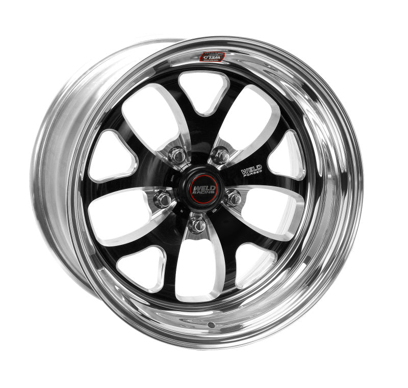 Weld S76 17x8 / 5x4.75 BP / 4.8in. BS Black Wheel (Medium Pad) - Non-Beadlock - DTX Performance