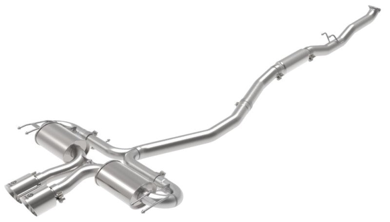 aFe Takeda 3in 304 SS Cat-Back Exhaust System w/Polished Tips 17-21 Honda Civic Sport L4-1.5L (t) - DTX Performance