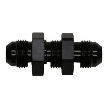 Load image into Gallery viewer, DeatschWerks 8AN Male Flare to 8AN Male Flare Bulkhead Adapter (Incl Nut) - Anodized Matte Black - DTX Performance