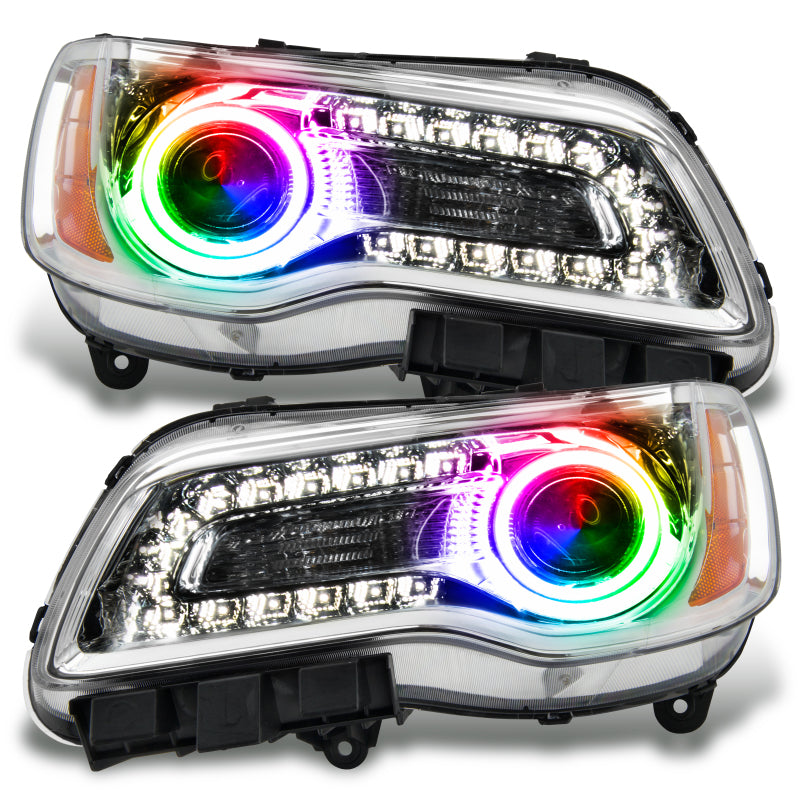 Oracle 11-14 Chrysler 300C SMD HL - Chrome - NON HID - ColorSHIFT w/o Controller - DTX Performance