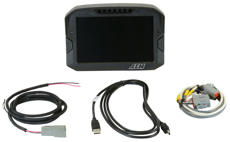 AEM CD-7 Non Logging Race Dash Carbon Fiber Digital Display (CAN Input Only) - DTX Performance