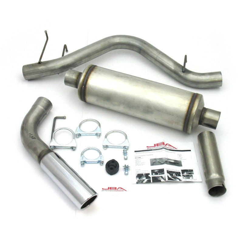 JBA 98-01 Ram 1500/2500 3.9L/5.2L/5.9L 409SS Pass Side Single Exit Cat-Back Exhaust - DTX Performance