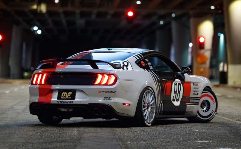 MagnaFlow 12 Ford Mustang V8 5.0L Dual Split Rear Exit Axle-Back Stainless Cat Back Perf Exhaust - DTX Performance