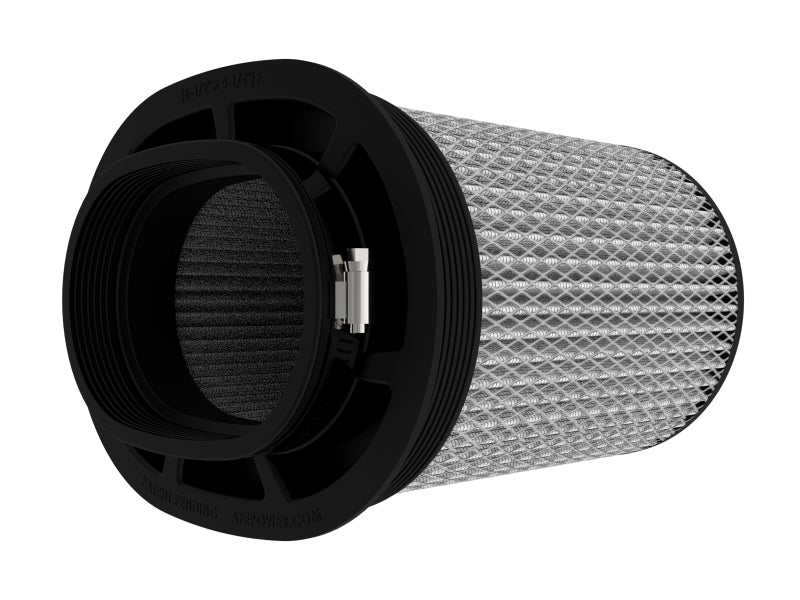 aFe Magnum FLOW Air Filter Pro DRY S (6.5x4.75)in F x (9x7)in B x (9x7) T (Inverted) x 9in H - DTX Performance