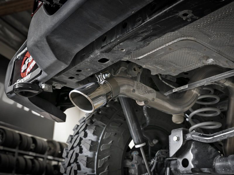 aFe MACH Force-Xp 2.5in 409SS Axle-Back Hi-Tuck Exh Sys w/ Pol Tip 18-20 Jeep Wrangler (JL) V6 3.6L - DTX Performance