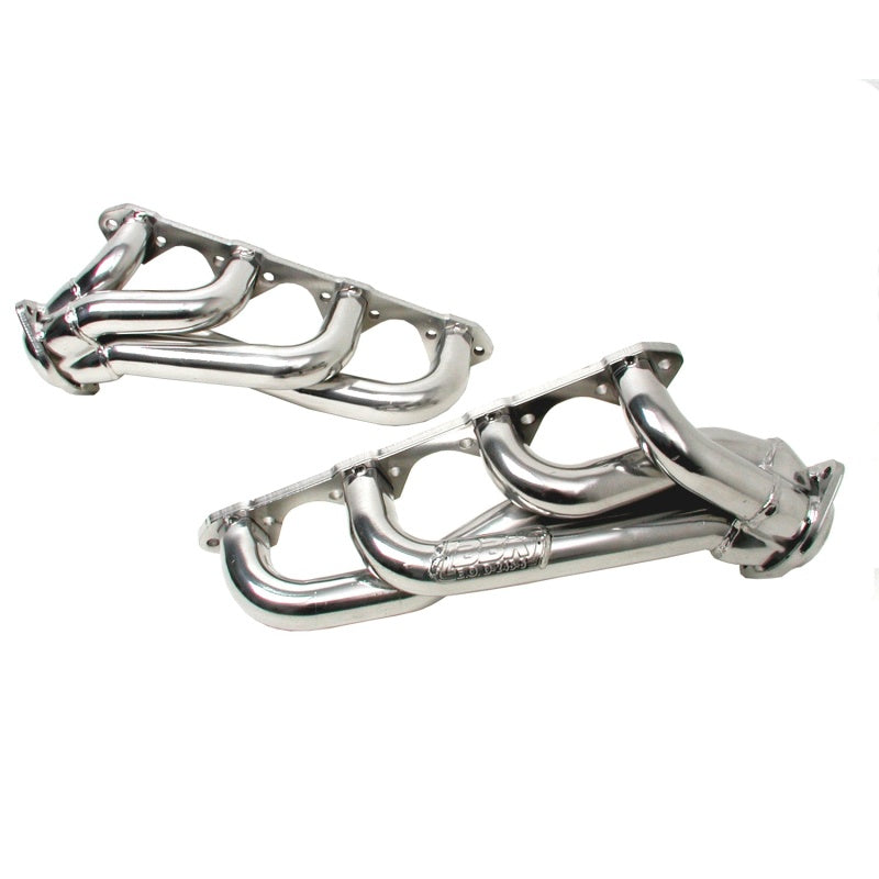 BBK 79-93 Mustang 5.0 Shorty Unequal Length Exhaust Headers - 1-5/8 Silver Ceramic - DTX Performance