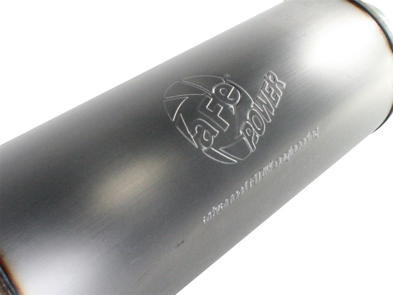 aFe MACHForce XP Exhausts Mufflers SS-409 EXH Muffler 5 ID In/Out 8 Dia - DTX Performance