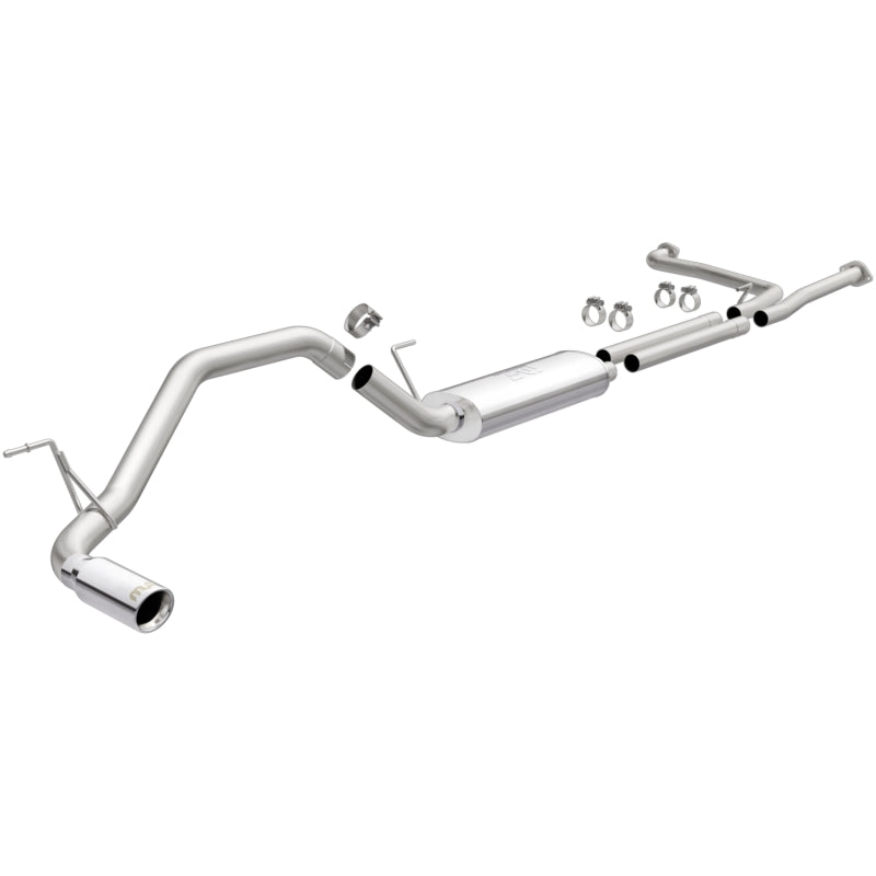 MagnaFlow 16-17 Nissan Titan V8-5.6LGAS 409 SS Polished 3in. MF Series Cat-Back Exhaust - DTX Performance