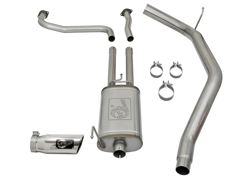 aFe MACH Force-Xp 2-1/2in Cat-Back Exhaust System w/ Polished Tip 16-17 Nissan Titan XD V8 5.6L - DTX Performance