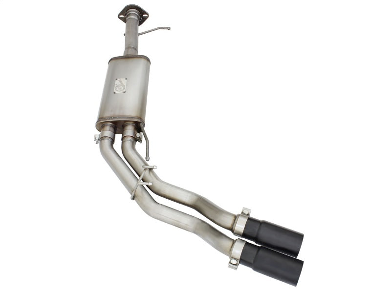 aFe Rebel Series Exhaust SS Front Side Exit CB w/ Black Tips 10-14 Ford F150 Ecoboost V8 6.2L - DTX Performance