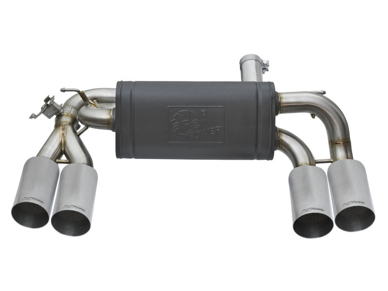 aFe MACHForce XP 3in - 2 1/2in Axle Back 304SS Exhaust w/ Polished Tips 16-17 BMW M2 (f87) - DTX Performance