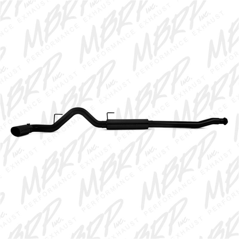 MBRP 11-14 Ford F-150 3.5L V6 EcoBoost 4in Cat-Back Single Side AL Exhaust System - Black - DTX Performance