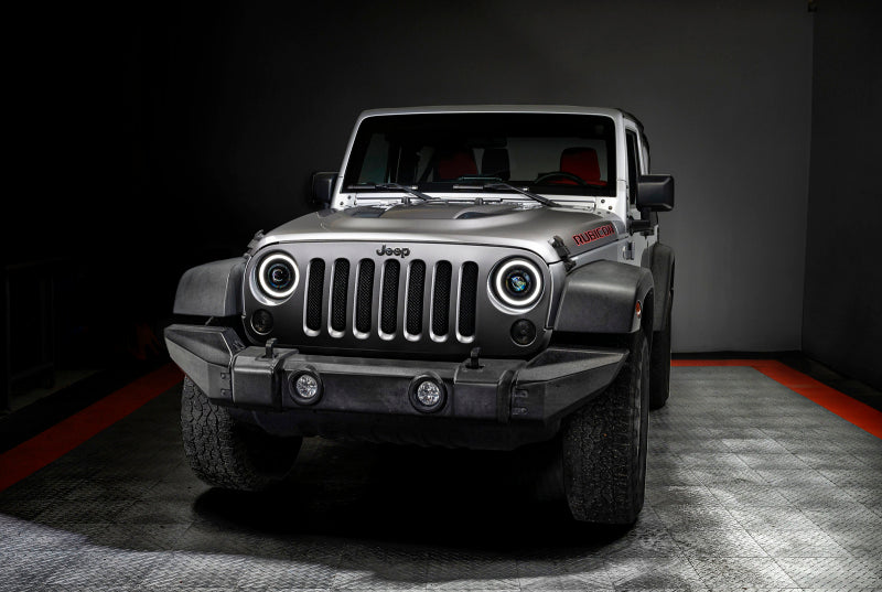 ORACLE Lighting 07-18 Jeep Wrangler JK Oculus 7in. Switchback Bi-LED Projector Headlights - DTX Performance