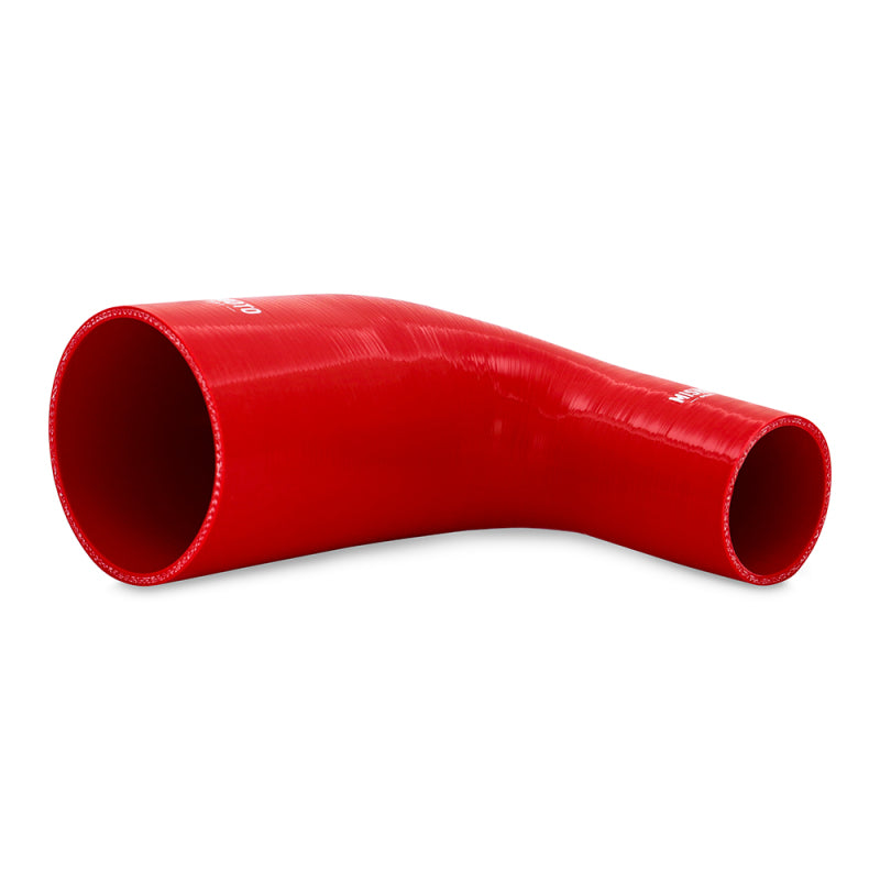 Mishimoto Silicone Reducer Coupler 90 Degree 2.5in to 4in - Red - DTX Performance