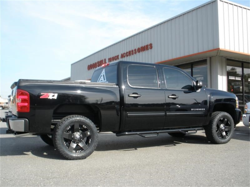 N-Fab Nerf Step 11-14 Chevy-GMC 2500/3500 Crew Cab - Gloss Black - Cab Length - 3in - DTX Performance