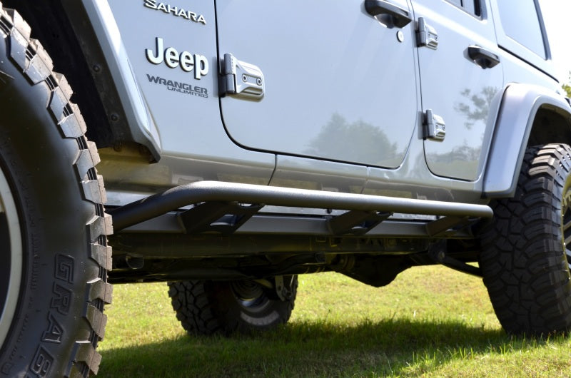 N-Fab Trail Slider Steps 18-20 Jeep Wrangler JL 4 Door SUV - SRW - Textured Black - DTX Performance