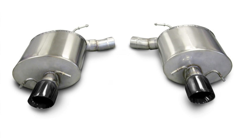 Corsa 09-13 Cadillac CTS Sedan V 6.2L V8 Black Sport Axle-Back Exhaust - DTX Performance