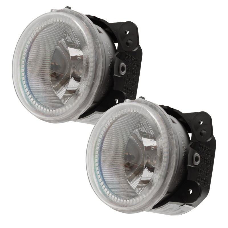 Oracle Lighting 10-15 Jeep Wrangler JK Pre-Assembled LED Halo Fog Lights -Blue - DTX Performance