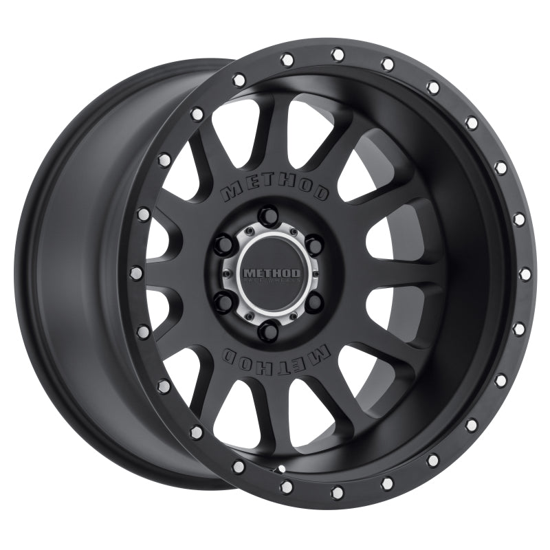 Method MR605 NV 20x12 -52mm Offset 6x5.5 106.25mm CB Matte Black Wheel - DTX Performance