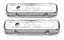 Load image into Gallery viewer, Edelbrock Valve Cover Signature Series Pontiac 1962-1979 301-455 CI V8 Tall Chrome - DTX Performance