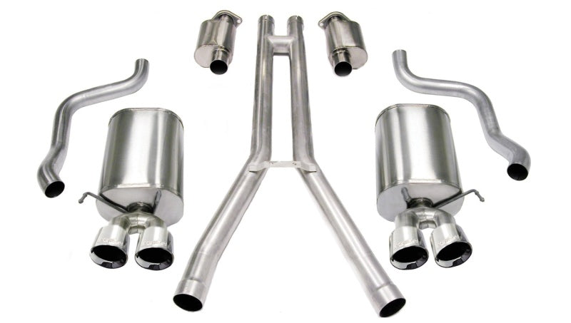 Corsa 04-08 Cadillac XLR 4.6L Polished Sport Cat-Back Exhaust - DTX Performance