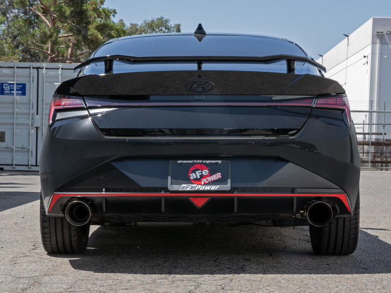 aFe Takeda 22-23 Hyundai Elantra N L4-2.0L (t) 3in 304 SS Axle-Back Exhaust w/ Polished Tips - DTX Performance