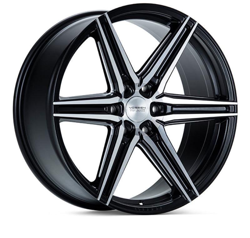 Vossen HF6-2 24x10 / 6x139.7 / ET25 / Deep Face / 106.1 - Brushed Matte Black Wheel - DTX Performance