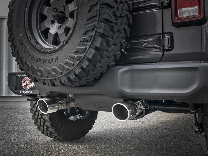 Rebel Series 2.5in 304 SS Cat-Back Exhaust w/ Polished Tips 2018+ Jeep Wrangler (JL) V6 3.6L - DTX Performance