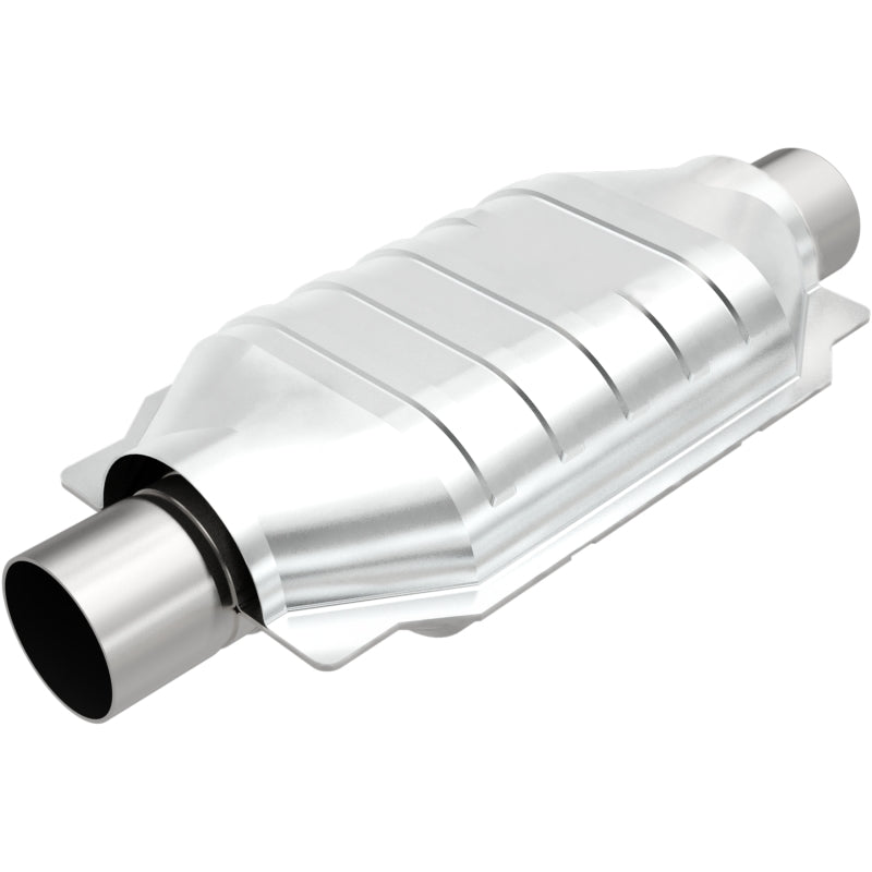 MagnaFlow Conv Universal-Fit 2.25in Inlet/Outlet Center/Center Oval 12in Body/7in Width - DTX Performance