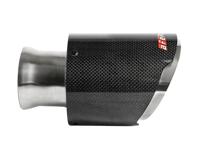 aFe MACH Force-XP 4-1/2in Carbon Fiber OE Replacement Exhaust Tips - 15-19 Dodge Charger/Hellcat - DTX Performance