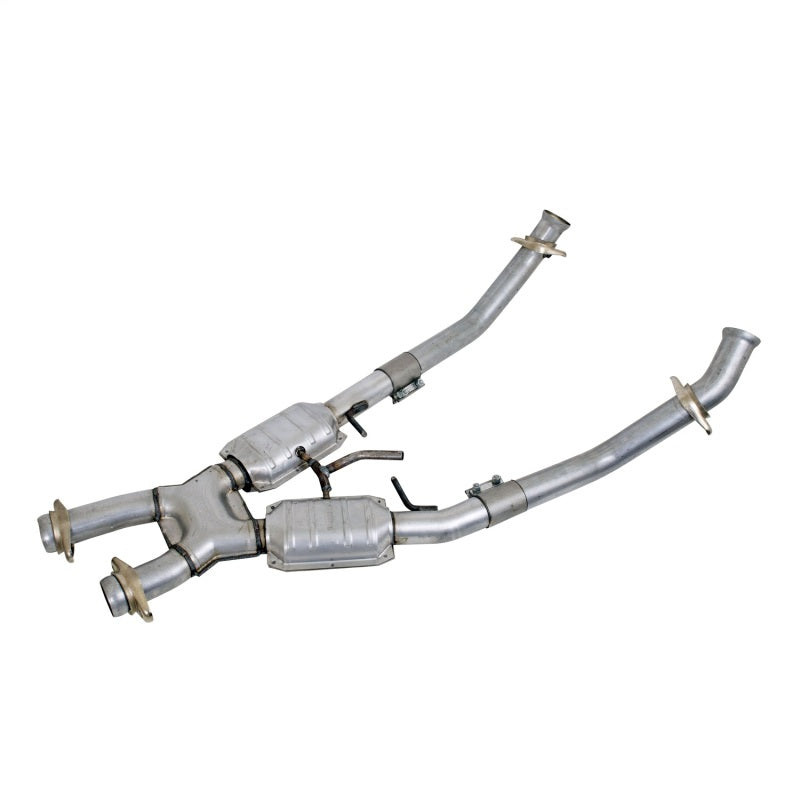 BBK 86-93 Mustang 5.0 High Flow X Pipe With Catalytic Converters - 2-1/2 - DTX Performance