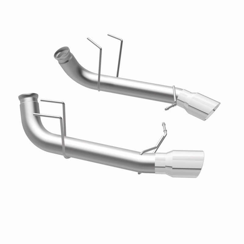 MagnaFlow 13 Ford Mustang Dual Split Rear Exit Stainless Axle-Back Cat Back Exhaust (Competition) - DTX Performance