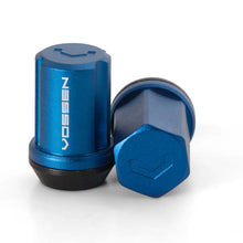 Load image into Gallery viewer, Vossen 35mm Lock Nut - 14x1.5 - 19mm Hex - Cone Seat - Blue (Set of 4) - DTX Performance