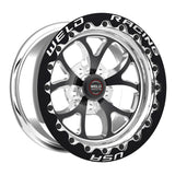 Weld S76 17x10 / 5x4.75 BP / 3.8in. BS Black Wheel (Medium Pad) - Black Single Beadlock MT