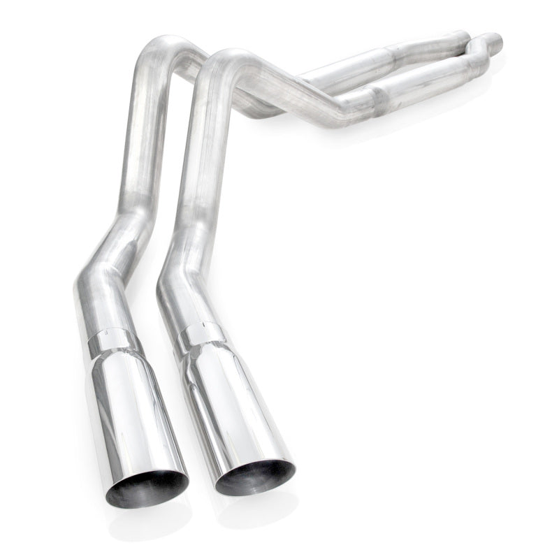 Stainless Works 2011-14 F-150 5.0L 3in Exhaust S-Tube Mufflers Behind Passenger Rear Tire Exit - DTX Performance