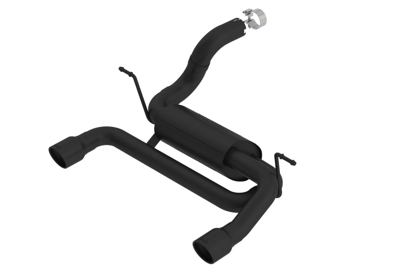 Borla 18-19 Jeep Wrangler JL/JLU 2.0L 4Cyl 2DR/4DR Axle Back Exhaust ATAK w/ 2.5in Tips - Black - DTX Performance