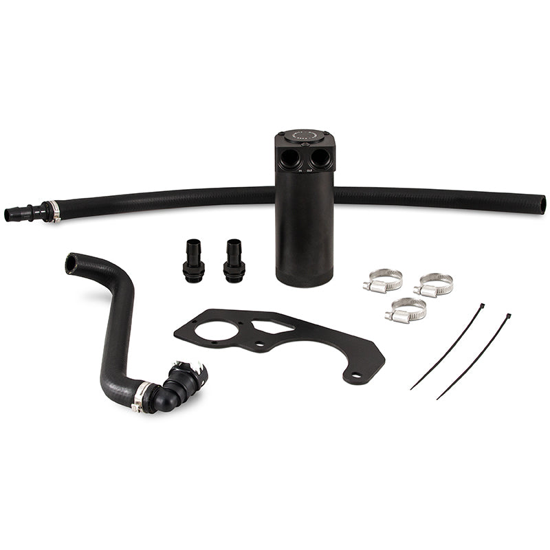 Mishimoto 2018+ Jeep Wrangler JL 2.0L Baffled Oil Catch Can Kit - Black - DTX Performance