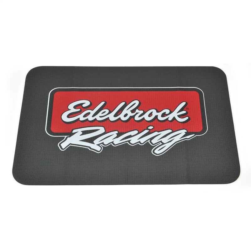 Edelbrock Racing Fender Cover - PVC Foam Mat - 2 Color Printed Edelbrock Racing Logo - DTX Performance