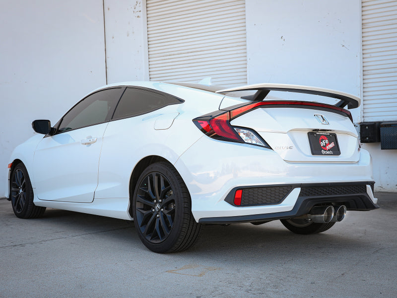 aFe Takeda 2.5in 304SS Cat-Back Exhaust System 17-20 Honda Civic SI Coupe L4-1.5L (t) - Polished Tip - DTX Performance