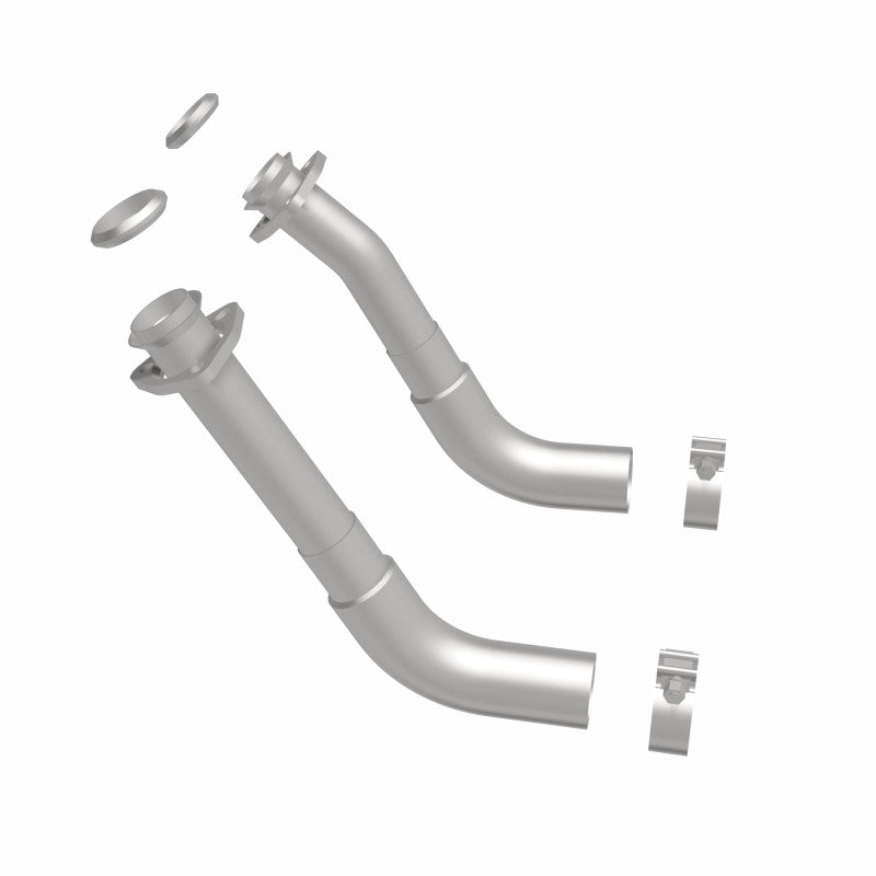 MagnaFlow 66-72 Chevy C10 Pickup V8 2-Piece Front Exhuast Pipe Kit (2in Tubing/Clamps/Inlet Flanges) - DTX Performance