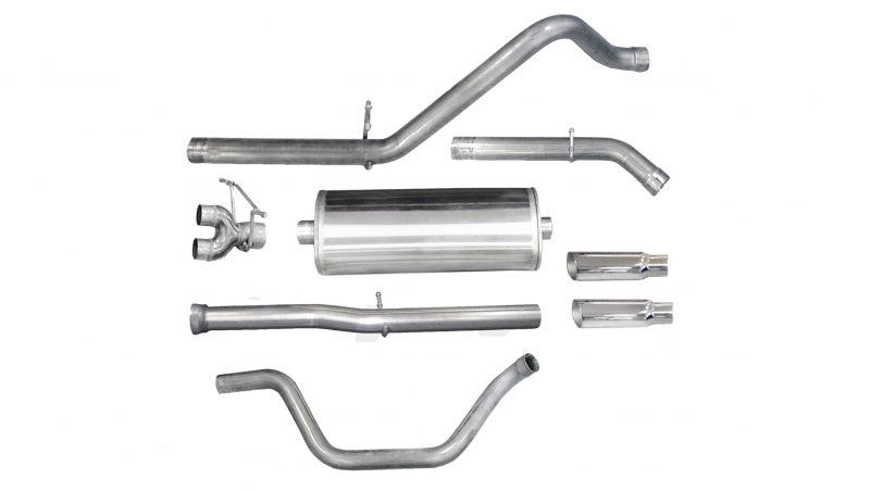 Corsa/dB 11-13 Chevrolet Silverado Crew Cab/Short Bed 1500 6.2L V8 Polished Sport Cat-Back Exhaust - DTX Performance