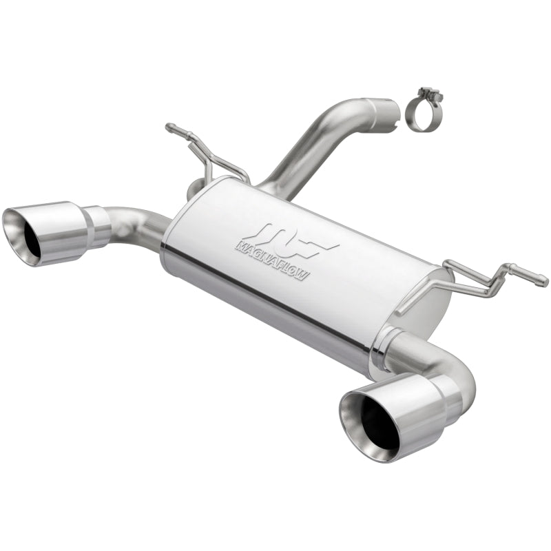 MagnaFlow 2018+ Jeep Wrangler 3.6L Dual Polished Tip Axle-Back Exhaust - DTX Performance