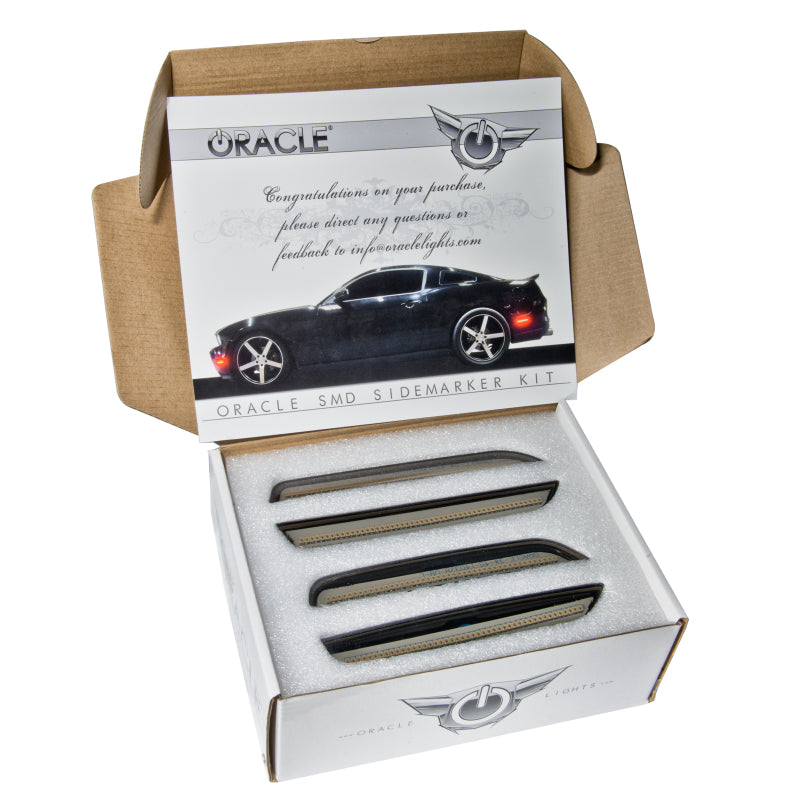 Oracle 10-14 Ford Mustang Concept Sidemarker Set - Clear - Ingot Silver Metallic (UX) - DTX Performance